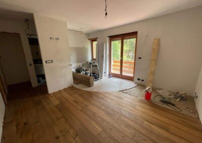 lavori in corso per la ristrutturazione chiave in mano completa di un immobile a Torino